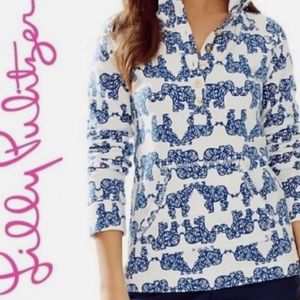 Lilly Pulitzer “Pack Your Trunk” Button Up Shirt